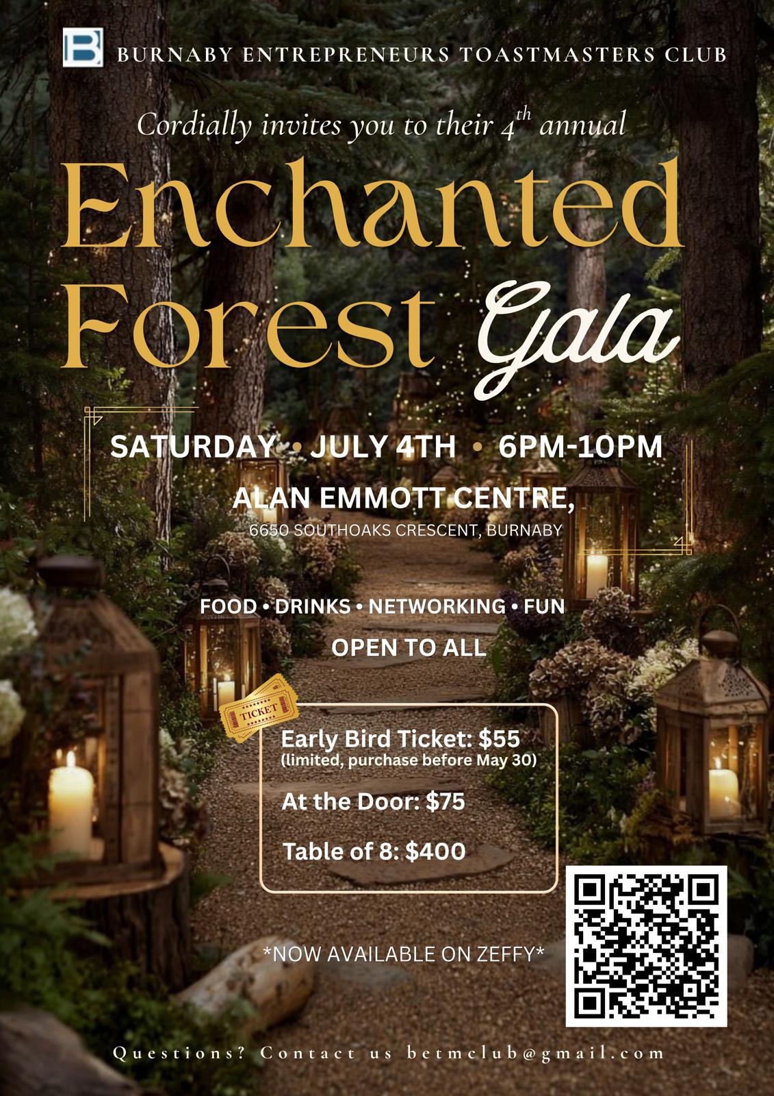 Invitation: 4th Annual Toastmasters Gala