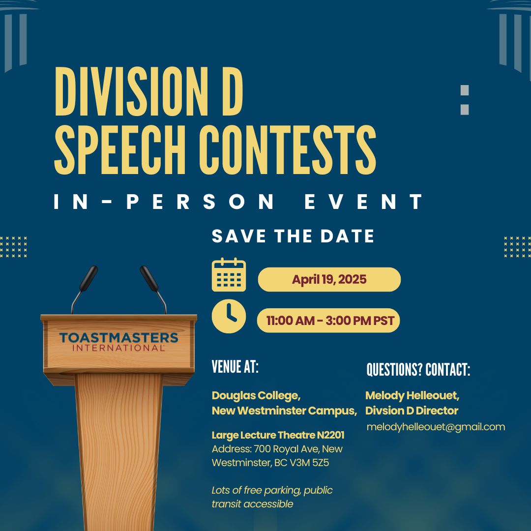 Division D Speech Contests UPDATED