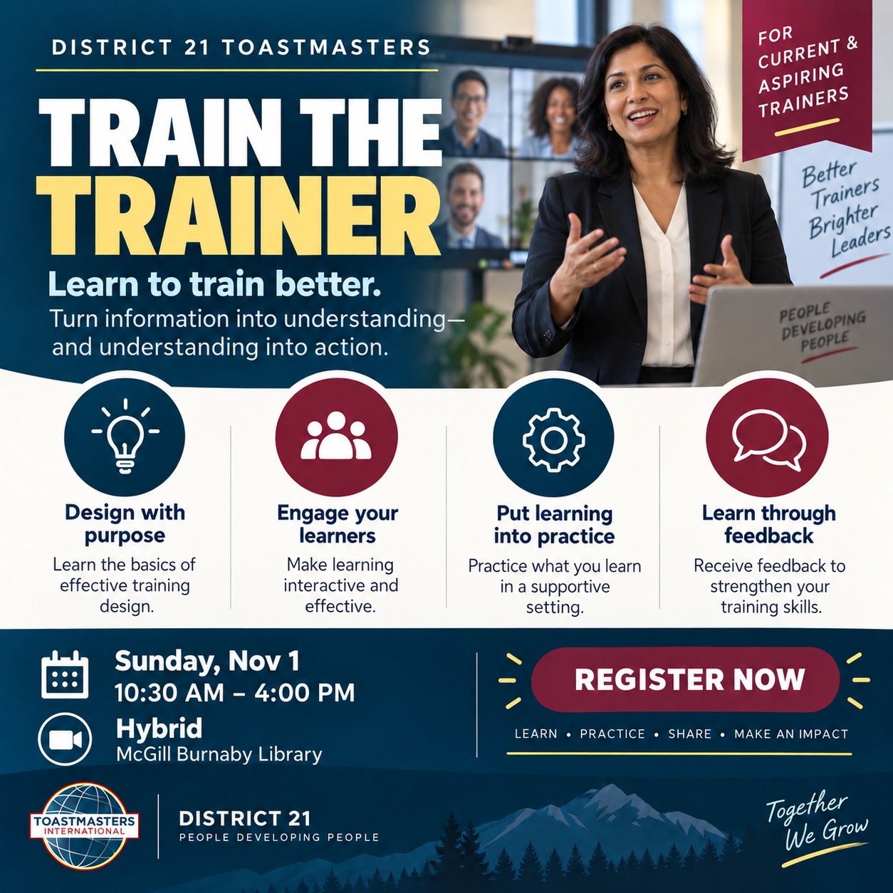November 1 Train the Trainer
