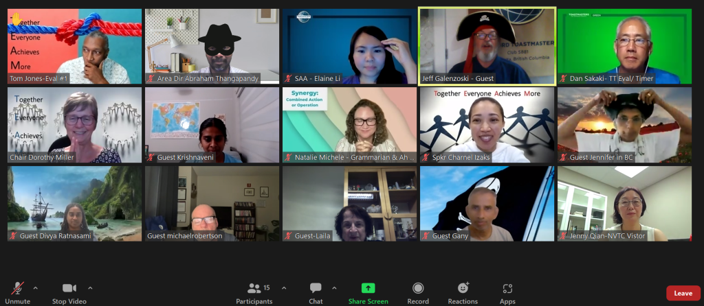 On Aug.16,2023,The Word Toastmasters Club visited Unicorn Tribe Toastmasters Club for a virtual Banner Raid.