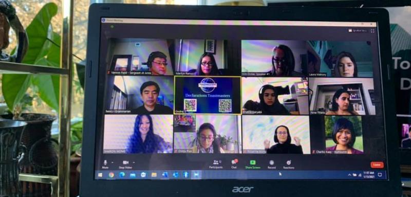 Online International Speech Contest at Declarations Toastmaster