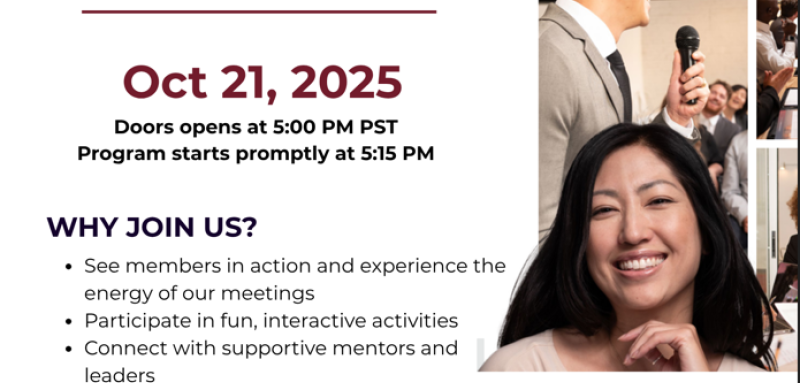 First Canadian Toastmasters 90th Anniversary Open House