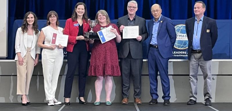 The top 3 winner from the International Speech Contest.